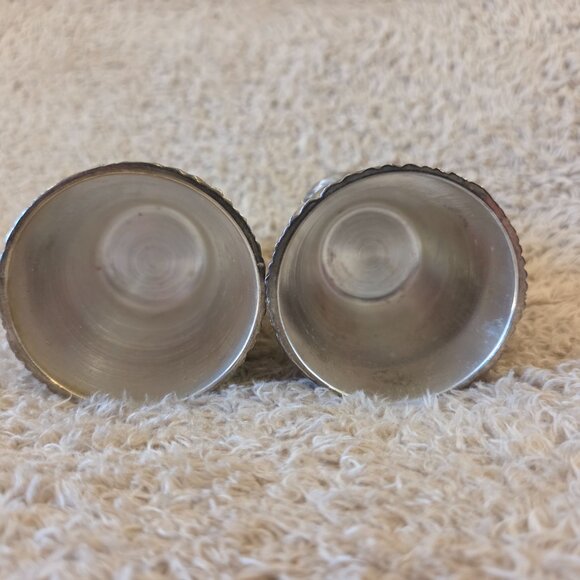 Vintage Pewter Santa Taper Candle Holders – Pair - Picture 2 of 5